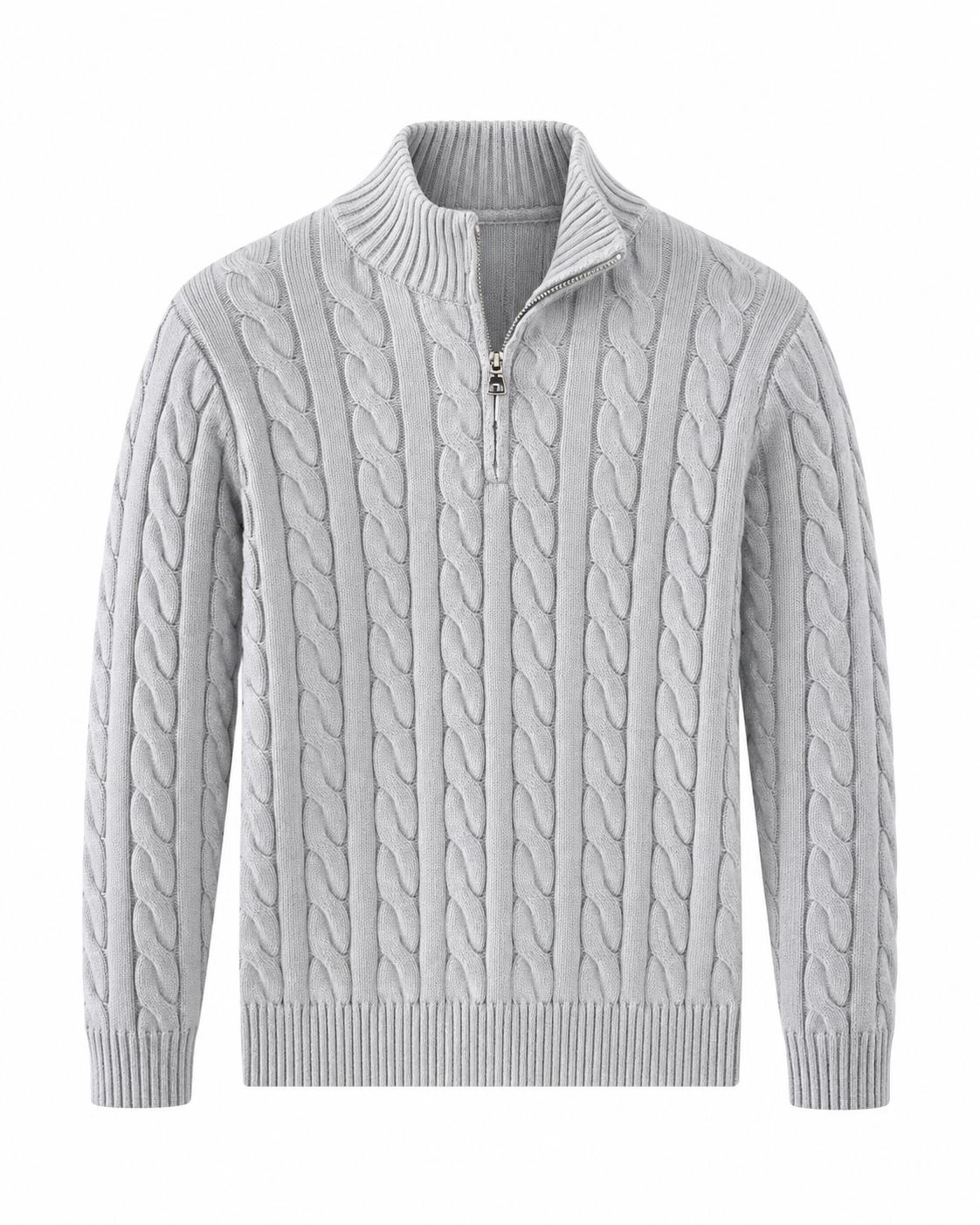 Men's Cable-Knit Half-Zip Sweater – Verbier