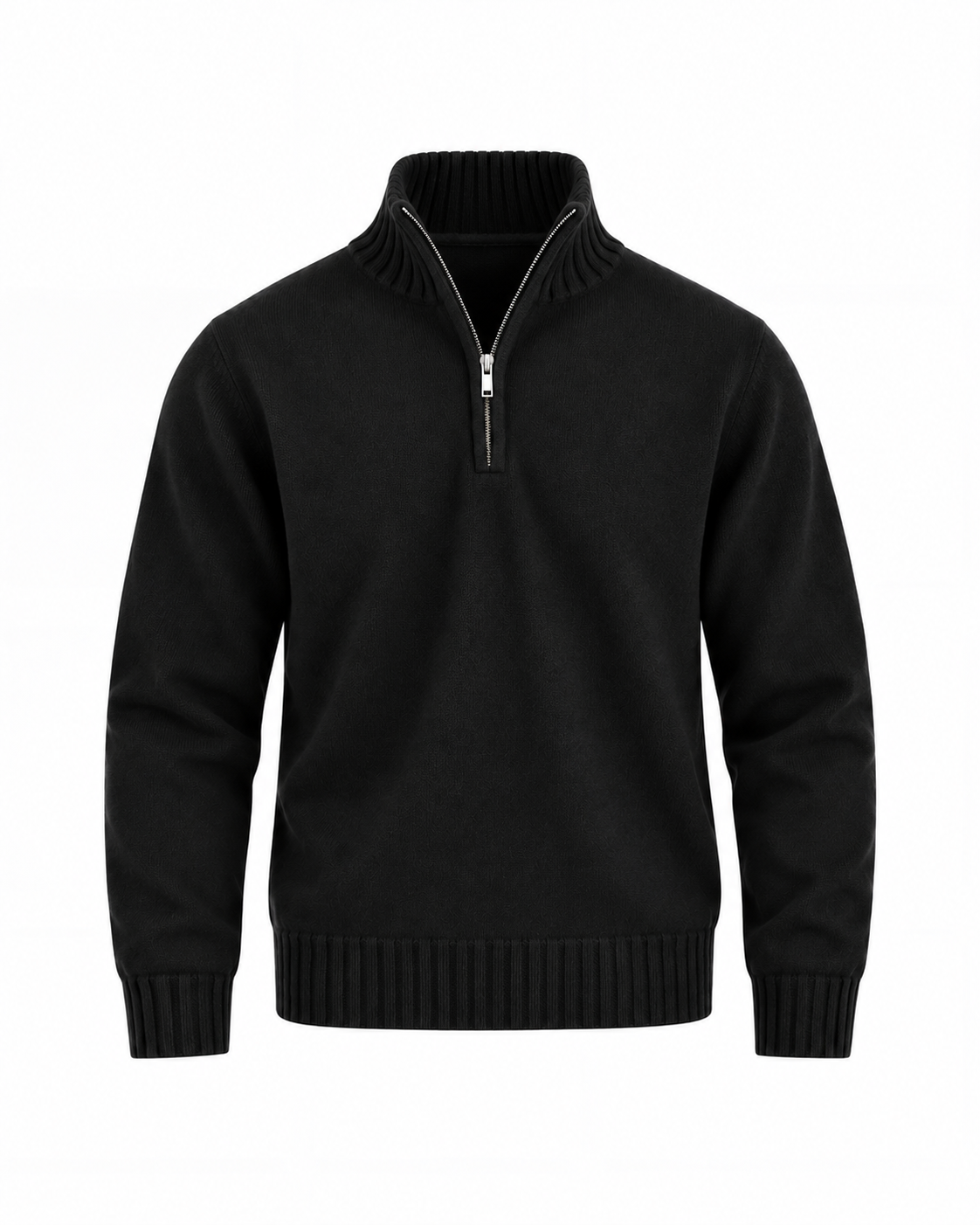 Men's Quarter-Zip Knit Sweater