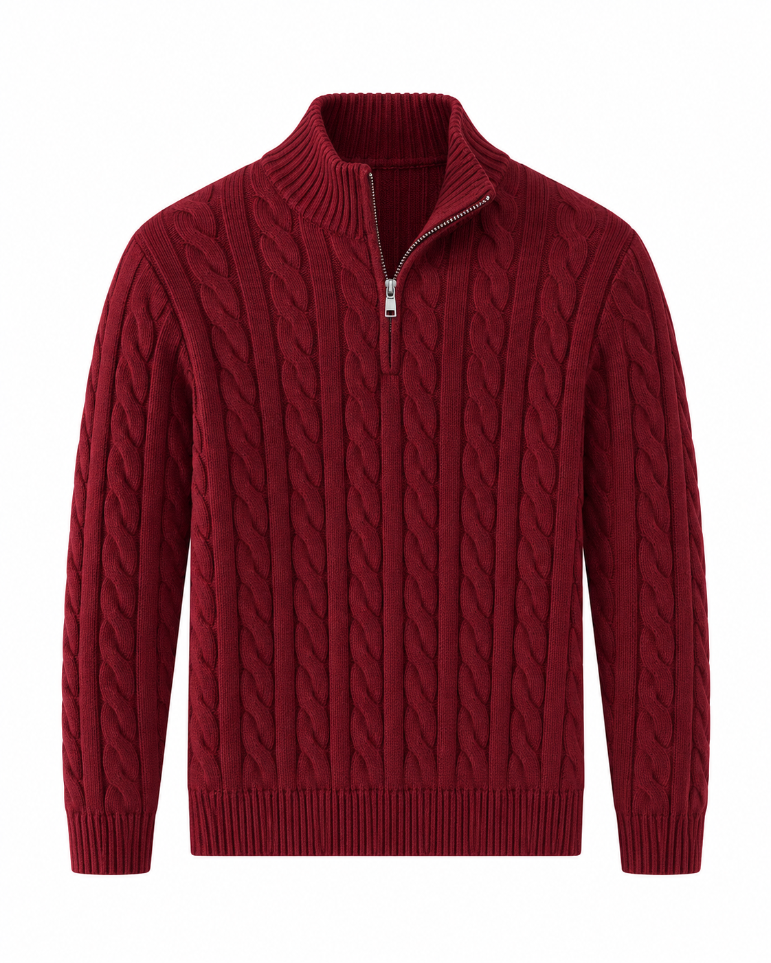 Men's Cable-Knit Half-Zip Sweater – Verbier