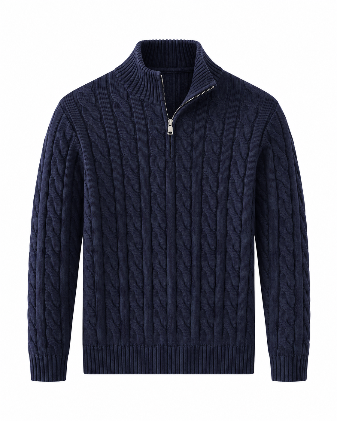 Men's Cable-Knit Half-Zip Sweater – Verbier