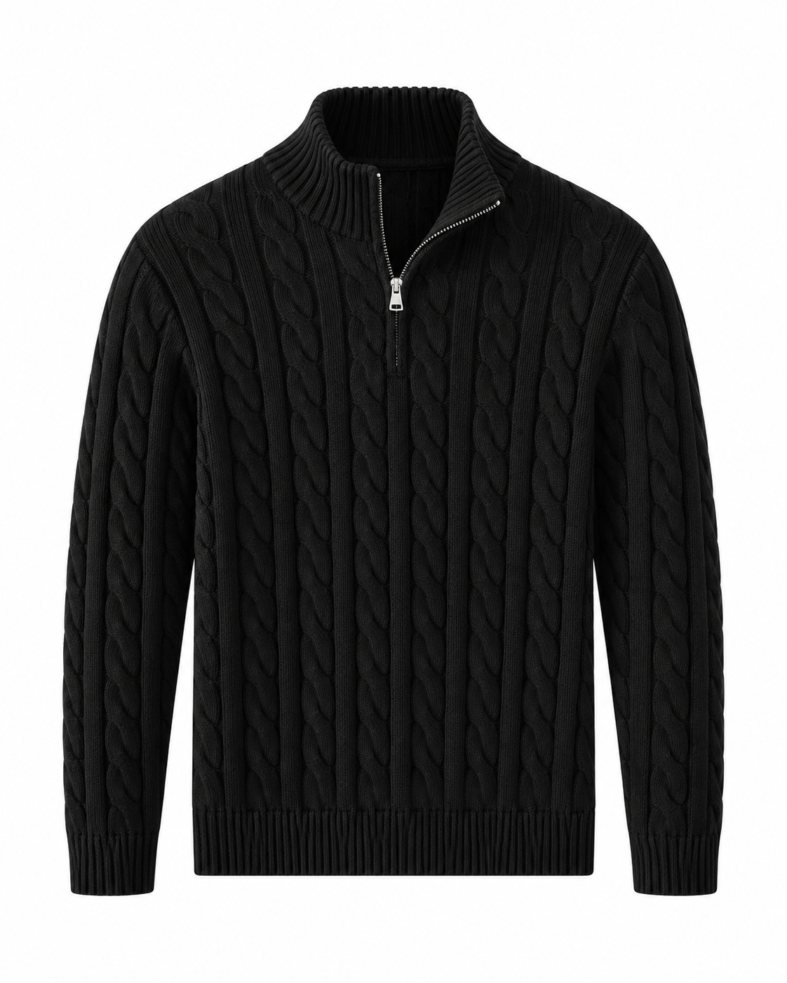 Men's Cable-Knit Half-Zip Sweater – Verbier