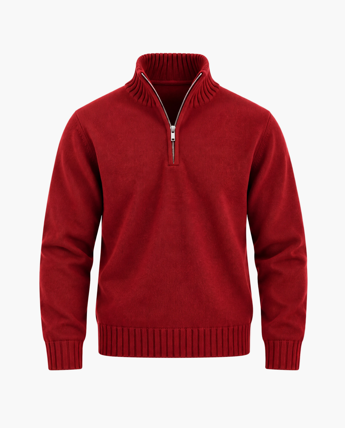 Men's Quarter-Zip Knit Sweater
