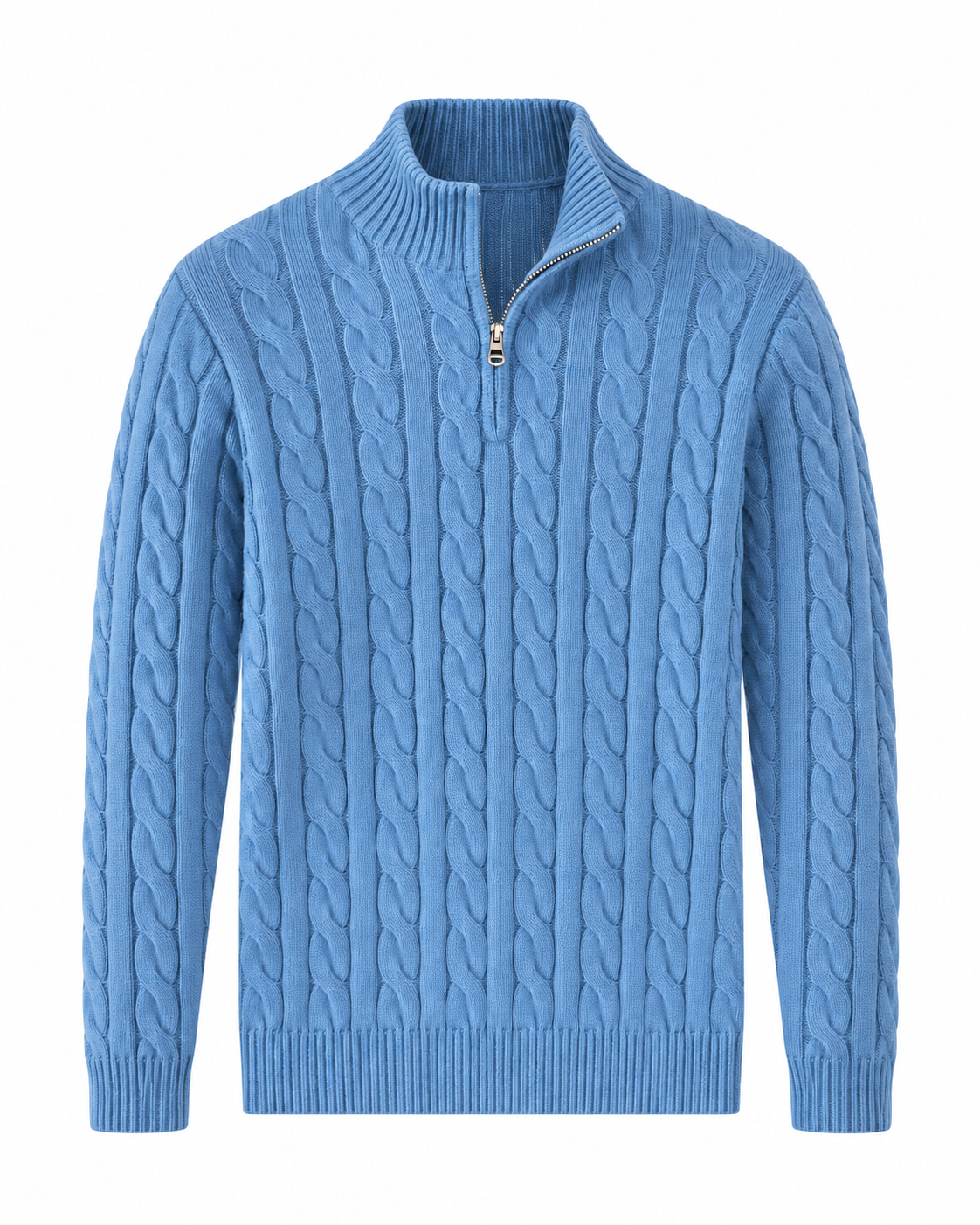 Men's Cable-Knit Half-Zip Sweater – Verbier